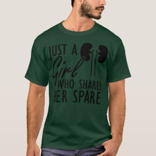 Camiseta Donador de Rins Apenas uma garota que compartilhou