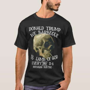 CAMISETA DONAL TRUMP NÓS FAZEMOS CHURRASCO O CORDEIRO DEUS