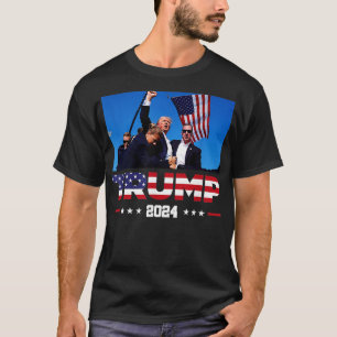 Camiseta Donald 2024 Sobreviveu A Atiradas Nas Eleições 3