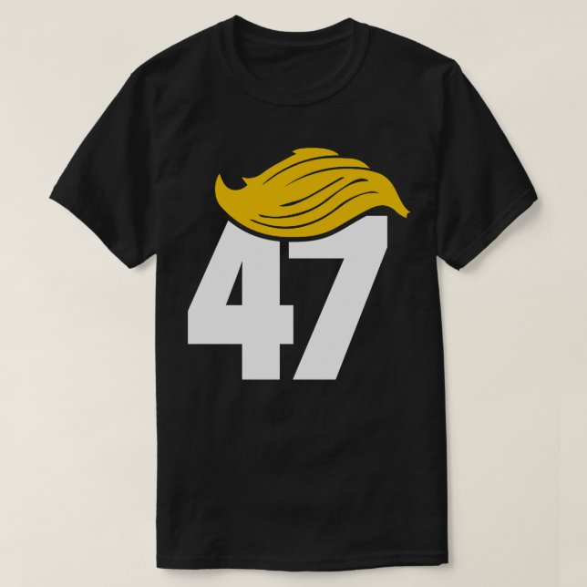 Camiseta Donald 47th leva a América de volta branca (Frente do Design)