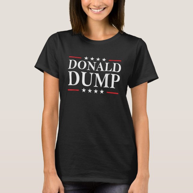 Camiseta Donald Dump 2024 Anti Trump Politica Funny Biden (Frente)