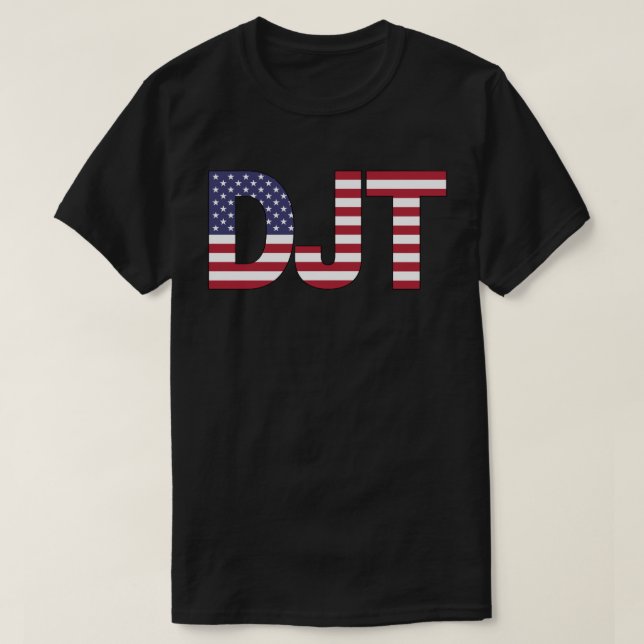 Camiseta Donald John Trump DJT (Frente do Design)