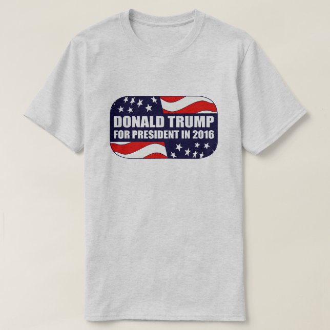 Camiseta Donald Trump 2016 (Frente do Design)
