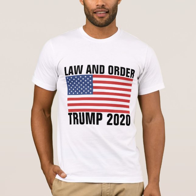 CAMISETA DONALD TRUMP 2020, LEI E ENCOMENDAS (Frente)