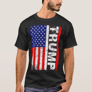 Camiseta Donald Trump 2020 Vintage Usa Flag T Shirts