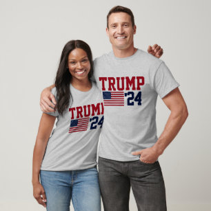 Camiseta Donald Trump 2024 American Flag