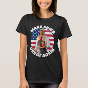 Camiseta Donald Trump 2024 Batata Frita - Faça Batatas Frit