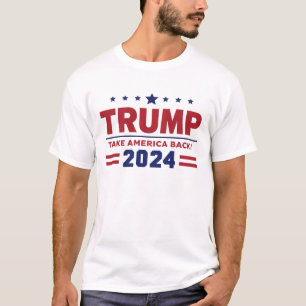 Camiseta Donald Trump 2024 De Volta à América Eleição 2024