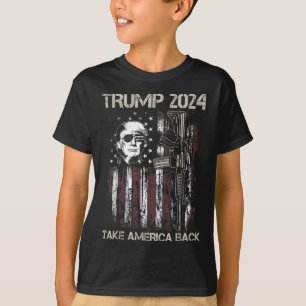 Camiseta Donald Trump 2024 Devolva a América à Sinalizador