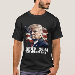 Camiseta Donald Trump 2024 Leve a América de Volta à Eleiçã