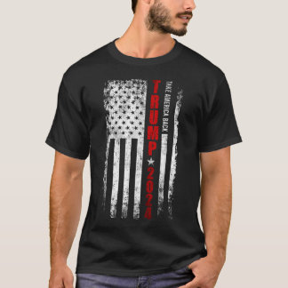 Camiseta Donald Trump 2024 Recupere a bandeira americana