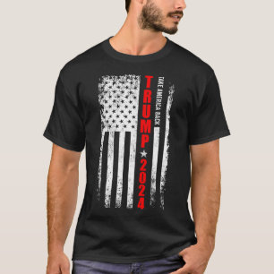 Camiseta Donald Trump 2024 Recupere a bandeira americana