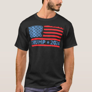 Camiseta Donald Trump 2024 Recupere a bandeira americana