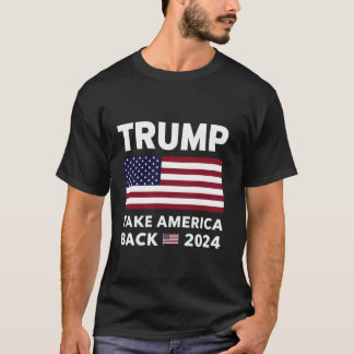 Camiseta Donald Trump 2024 Retira o Reverso da América às E