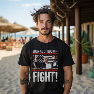 Camiseta Donald Trump 2024 Sobreviveu a Tiro em Comício Ele