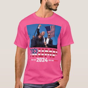 Camiseta Donald Trump 2024 Sobreviveu A Tiros Na Manifestaç