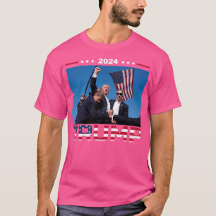 Camiseta Donald Trump 2024 Sobreviveu A Tiros Na Manifestaç
