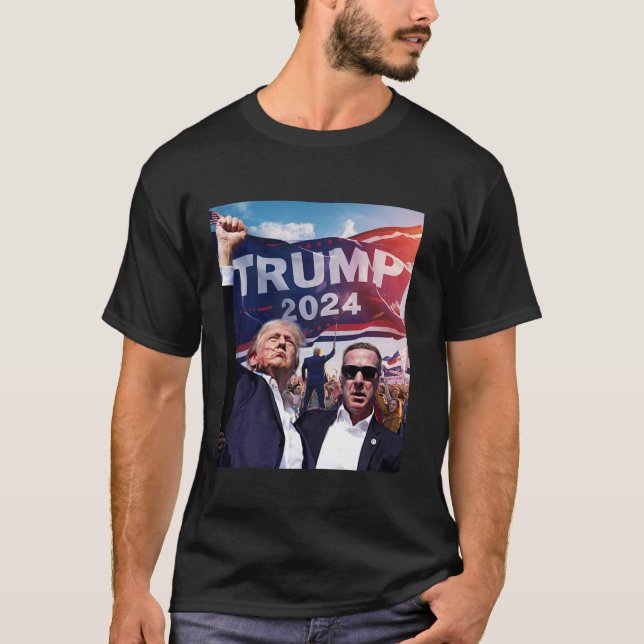 Camiseta Donald Trump 2024 T Shirt (Frente)