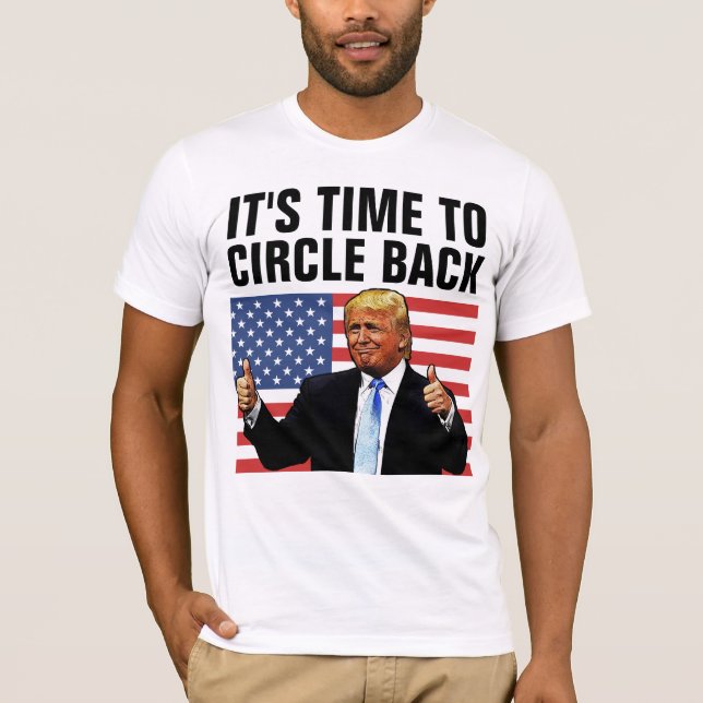 CAMISETA DONALD TRUMP 2024 TIME TO CIRCULAR DE VOLTA A T-SH (Frente)