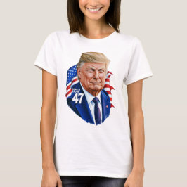 Camiseta Donald Trump 2024 Vencedor Presidencial 47