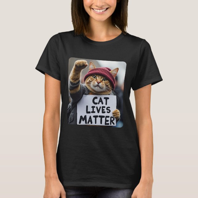 Camiseta Donald Trump 2025 Cats Live Problem (Frente)