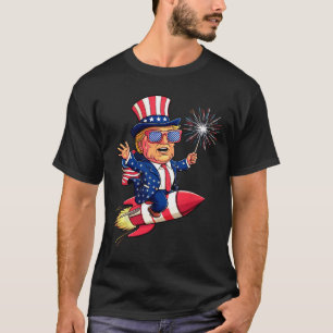 Camiseta Donald Trump 2025 Happy 4 De Julho Trump American