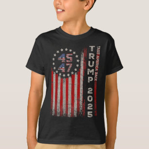 Camiseta Donald Trump 2025 Pega a bandeira americana