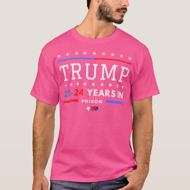 Camiseta Donald Trump 20-24 Anos Na Prisão (Frente)