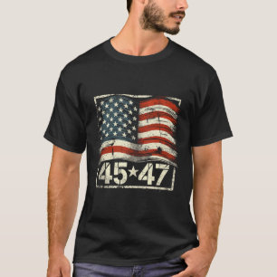 Camiseta Donald Trump 45 47 Inauguração Dia 2025 Presidente