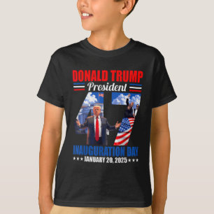 Camiseta Donald Trump 47º Dia da Inauguração do Presidente 