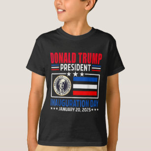 Camiseta Donald Trump 47º Dia da Inauguração do Presidente 