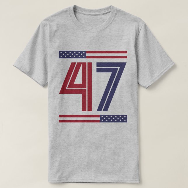 Camiseta Donald Trump 47 (Frente do Design)