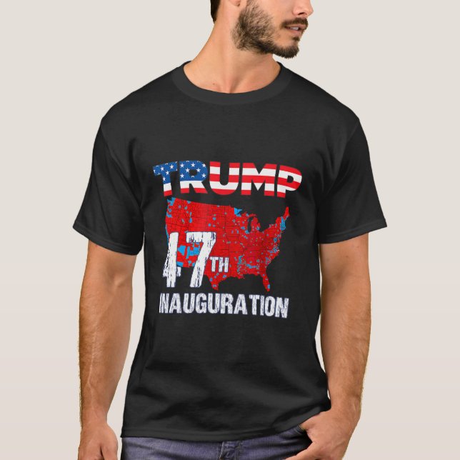 Camiseta Donald Trump 47.º Presidente 2025 Inauguração dos  (Frente)