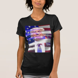 Camiseta donald trump american flag