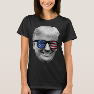 Camiseta Donald Trump American Flag 4 De Julho