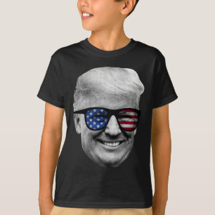 Camiseta Donald Trump American Flag 4 De Julho