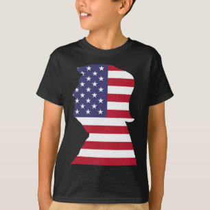 Camiseta Donald Trump Bandeira Americana Presidente Republi