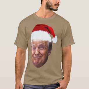 Camiseta Donald Trump Christmas T Shirt Engraçado papais no