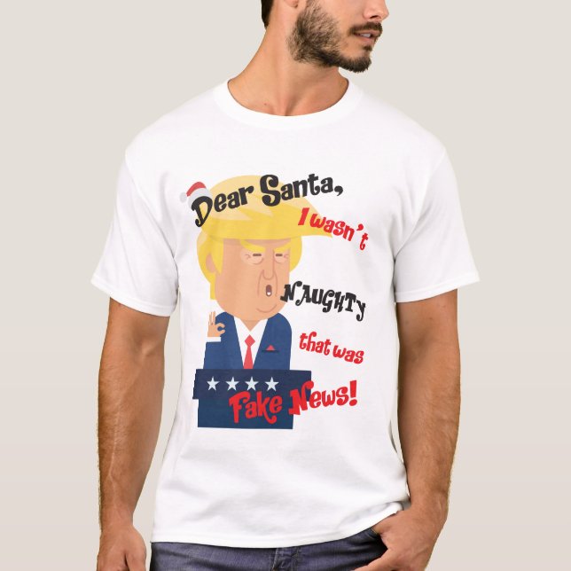 Camiseta Donald Trump Christmas Ugly Christmas Sweater (Frente)