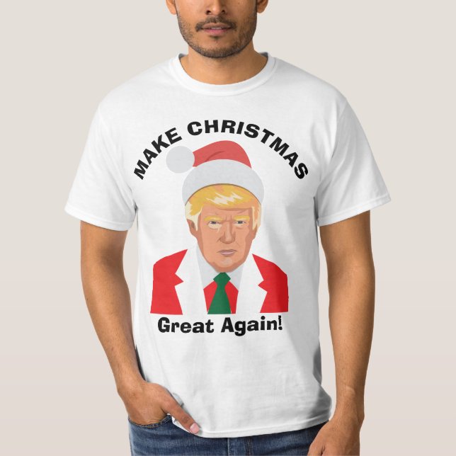 Camiseta Donald Trump Christmas Ugly Christmas Sweater (Frente)