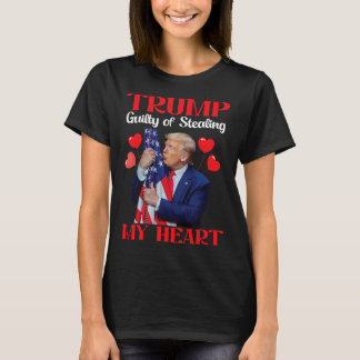 Camiseta Donald Trump Com A Bandeira Dos Eua Culpada De Rou