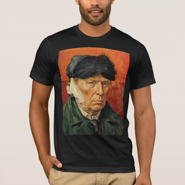 Camiseta Donald Trump com Orelha Bandada (Frente)