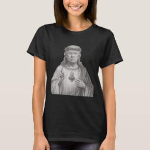 Camiseta Donald Trump Como Jesus - Fé e Patriotismo Para C