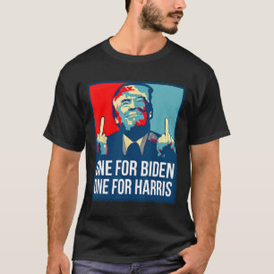 Camiseta Donald Trump Dedo Médio Biden Harris América Re