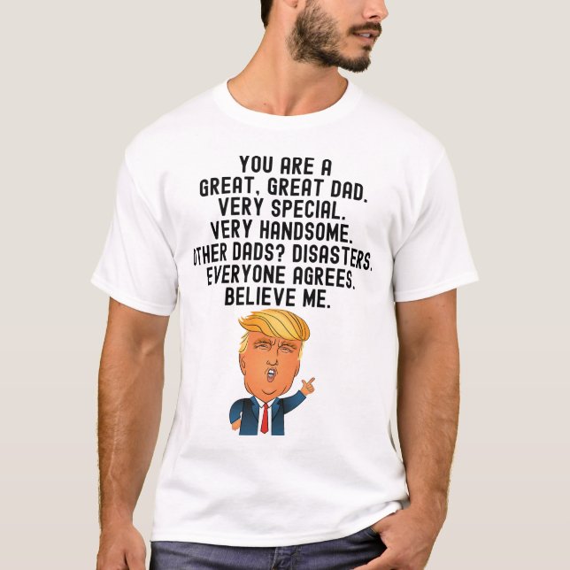 Camiseta Donald Trump Dia de os pais no Natal  (Frente)