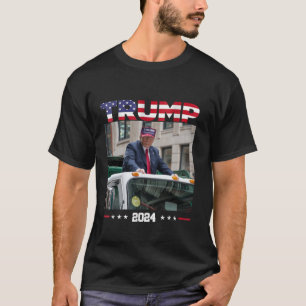Camiseta Donald Trump Dirige Caminhão de Lixo Tru