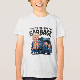 Camiseta Donald Trump Dirige No Caminhão De Lixo, Gar Uni-A