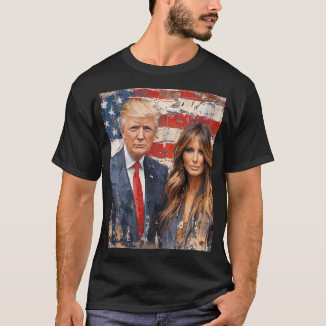 Camiseta Donald Trump E Melania (Frente)