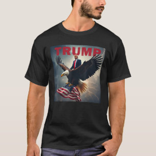 Camiseta Donald Trump Eagle EUA Presidente América