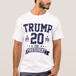 CAMISETA DONALD TRUMP FOR PRESIDENTE USA 2020